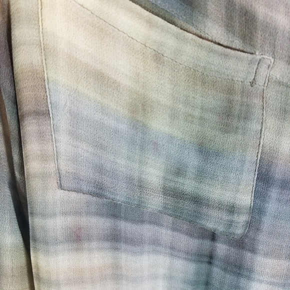 Soft Surroundings tie dye ombre button up shirt - Picture 4 of 12